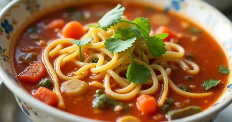 spicy noodle soup