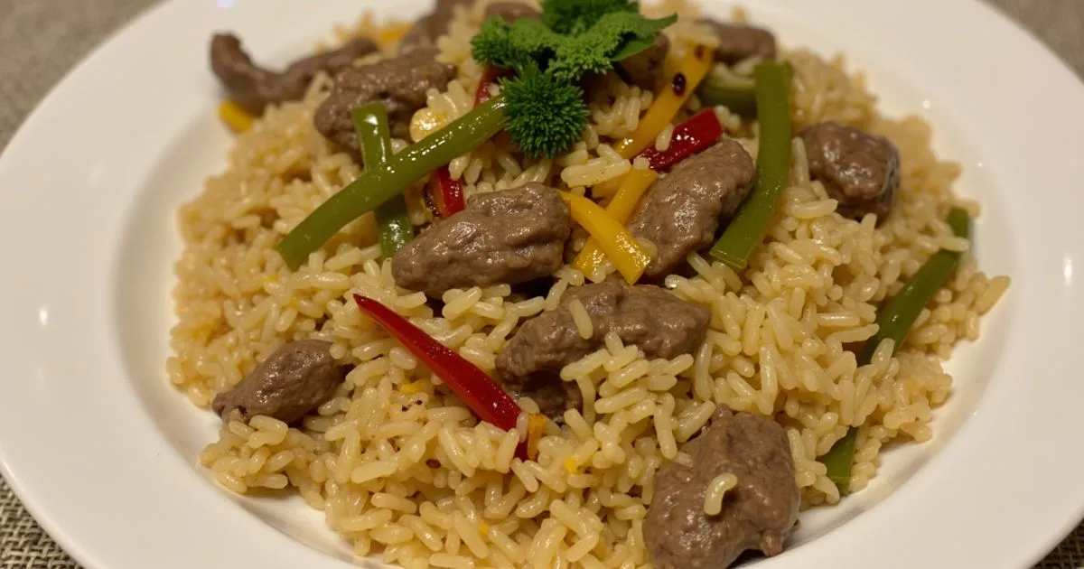 beef pepper rice