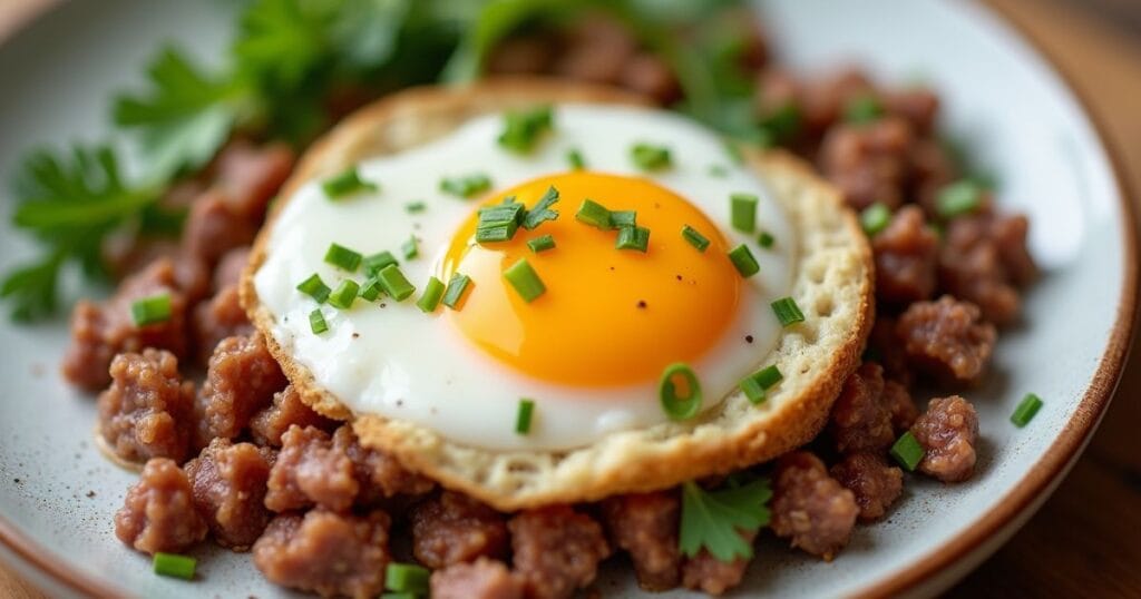 eggs with ground beef