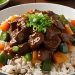 Beef and Pepper Rice Bowl