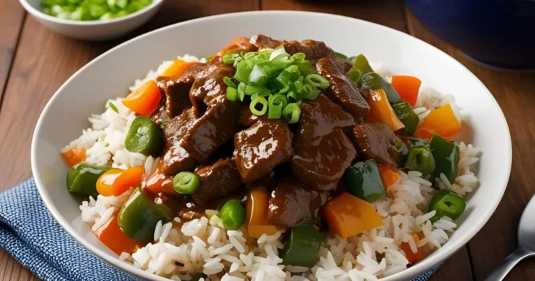 Beef and Pepper Rice Bowl