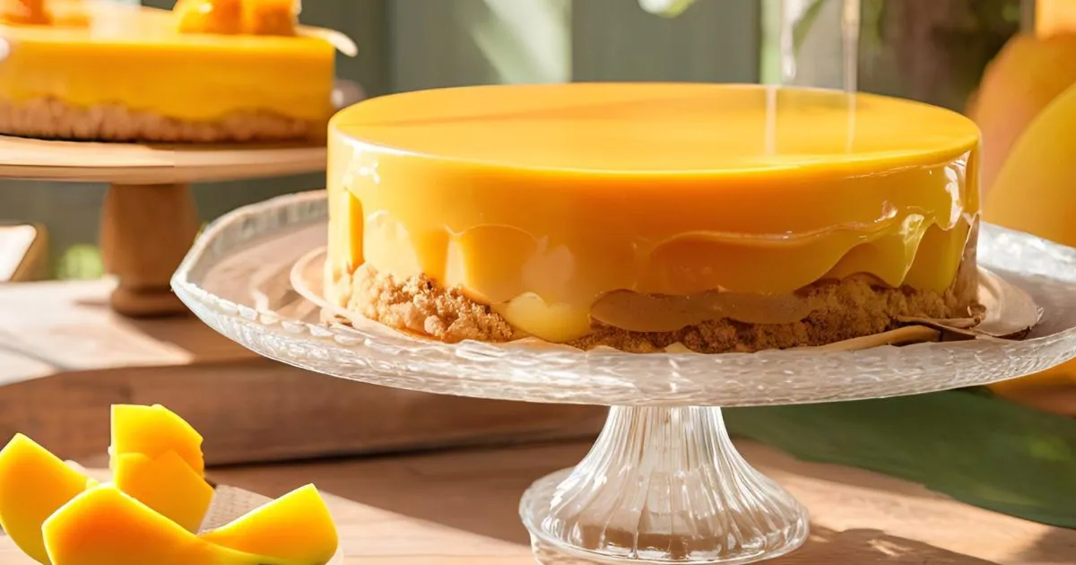 mango mousse cake