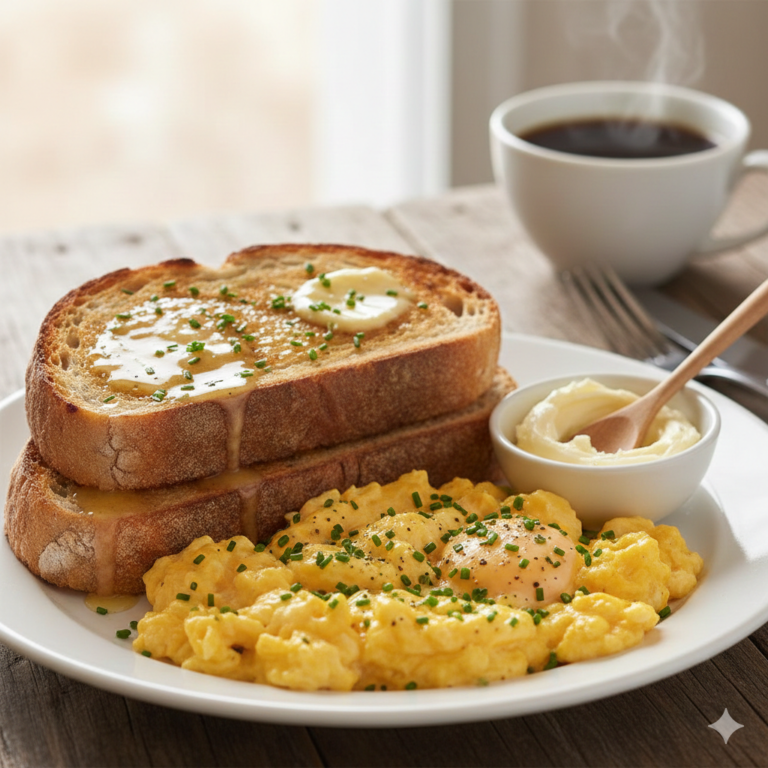 Buttery Egg and Ricotta Toast