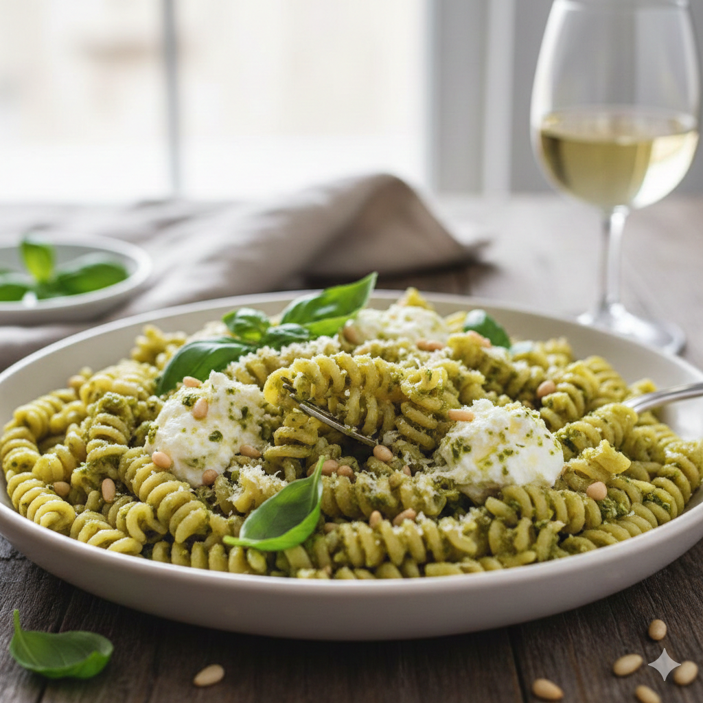 Pesto and Ricotta Pasta
