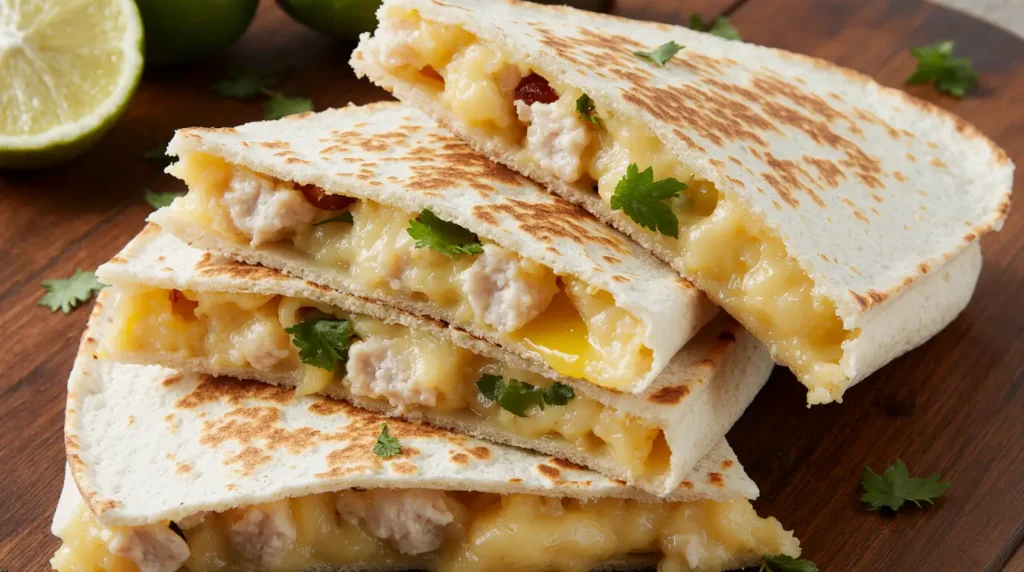 Chicken and Cheese Quesadillas