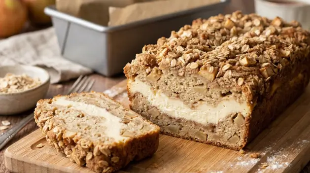 Apple Crisp Cheesecake Bread