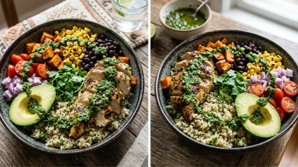 Chimichurri Chicken Bowls
