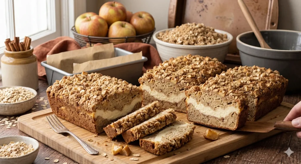 Apple Crisp Cheesecake Bread