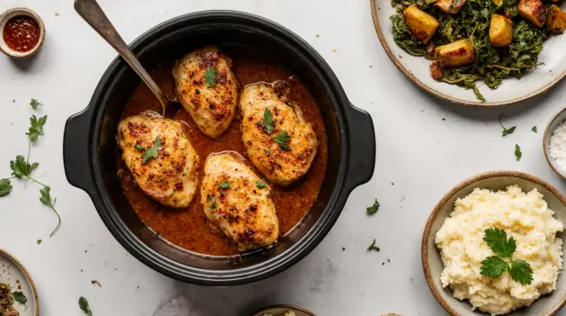 slow cooker chicken breast frozen