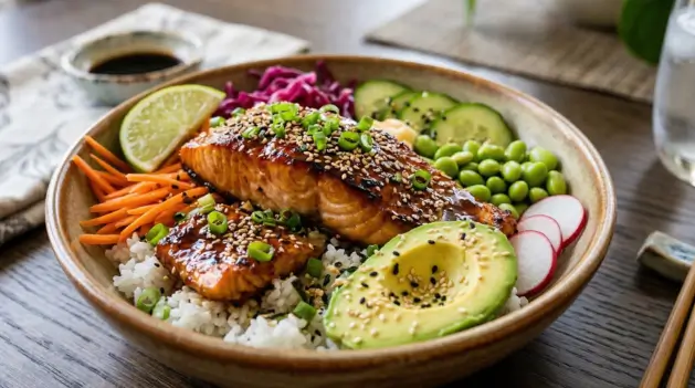 Teriyaki Salmon Bowl
