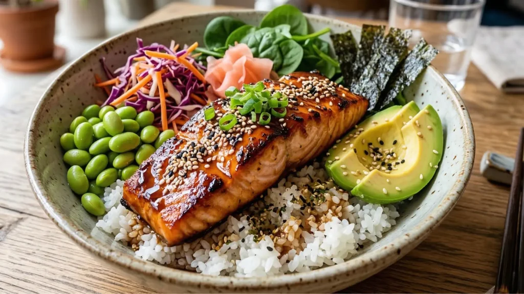 Teriyaki Salmon Bowl