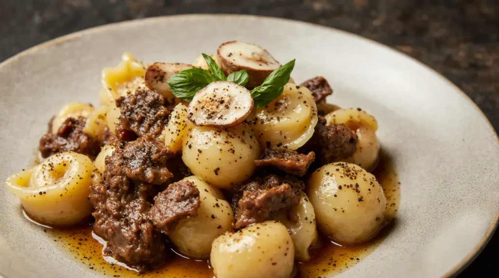 cracked garlic steak tortellini