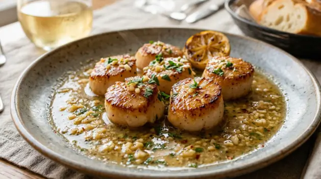 scallops with garlic butter